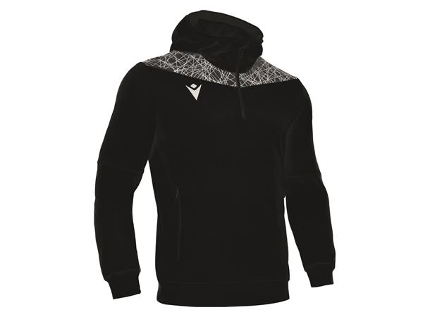 Ishtar Hoody 1/4 Zip Top SORT/HVIT M Treningsgenser med hette - Unisex 